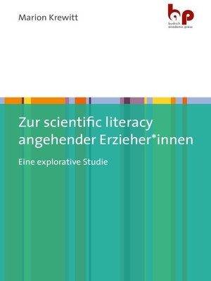 cover image of Zur scientific literacy angehender Erzieher*innen
